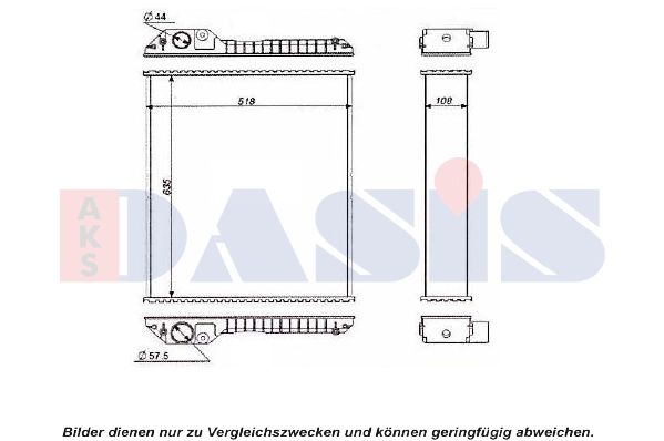 AKS DASIS Radiaator,mootorijahutus 440604N